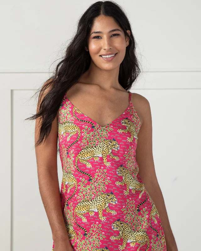 Weekend Bargains Just for You Bagheera - Satin Chic to Sleep Nightie - Hot Pink