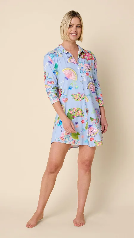 Extra Savings Shanghai Fans Pima Knit Night Shirt