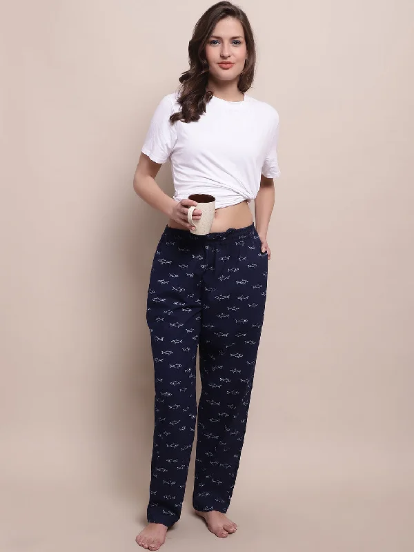 Unmissable Sale Shark Print Pyjama - Navy blue