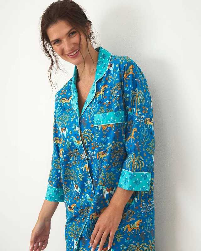 Major Deal Show Pony - Sleep Shirt - Steel Blue