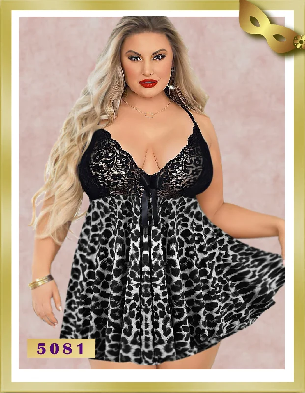 Weekend Deals That Excite Special Size Babydoll with Lace 5031