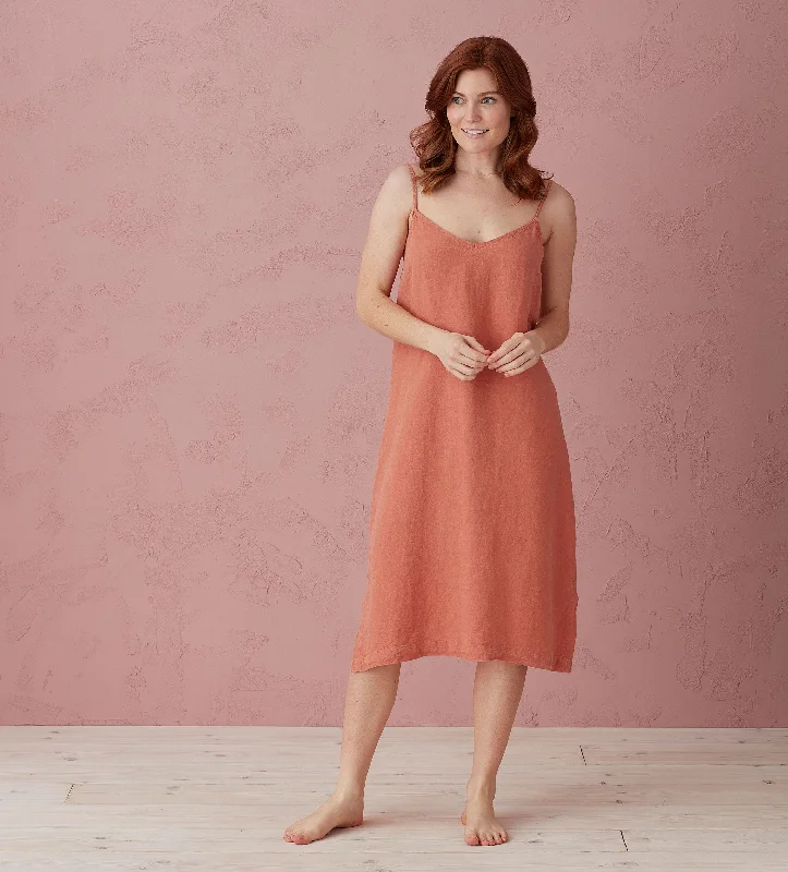 Weekend Shopping Bliss Spice Alice 100% Linen Cami Nightie