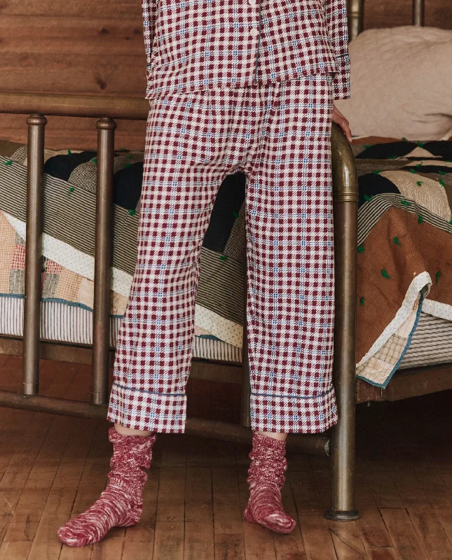 Online Exclusive The Pajama Pant. -- Bordeaux Plaid