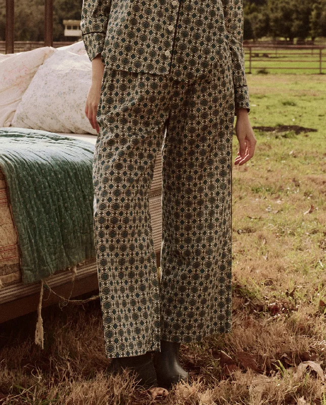 Hot Buy The Smocked Sleep Pant. -- Geo Medallion Print