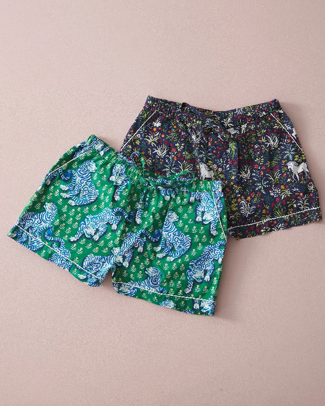 Reduced Rates Tiger & Unicorn - 2-Pack PJ Shorts - Multi