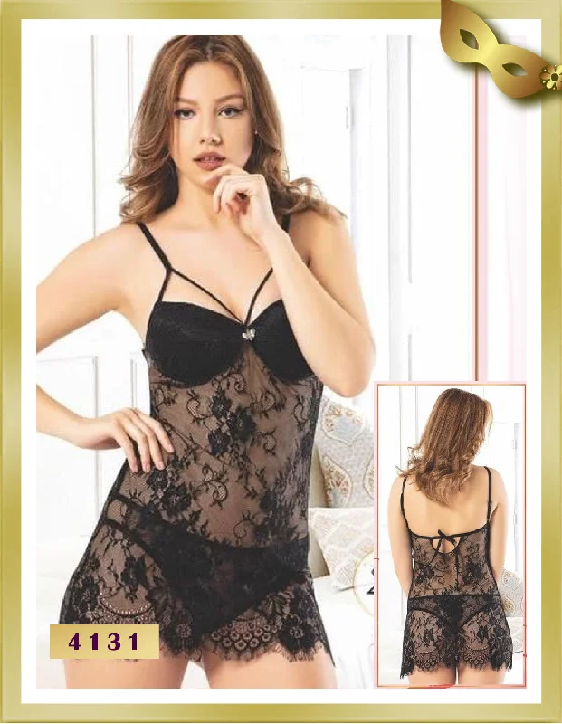 Weekend Specials to Celebrate Transparent Lace Babydoll 4131