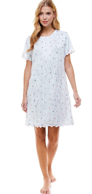 Top Pick Whisperluxe Rib Short Sleeve Sleepshirt