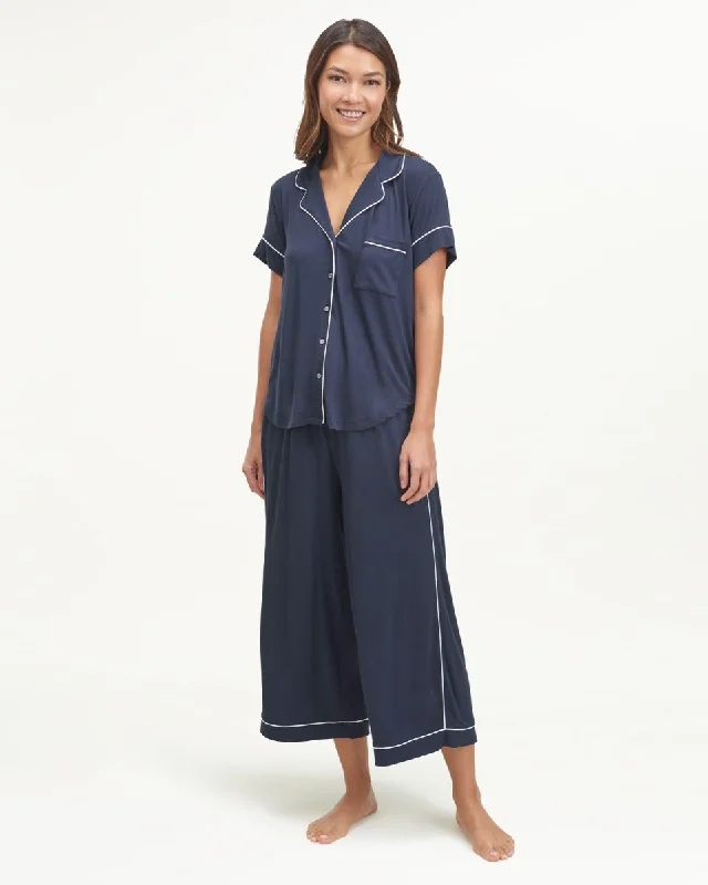 Weekend Deals That Spark Wilma Notch Collar Wide Leg Sleep Set