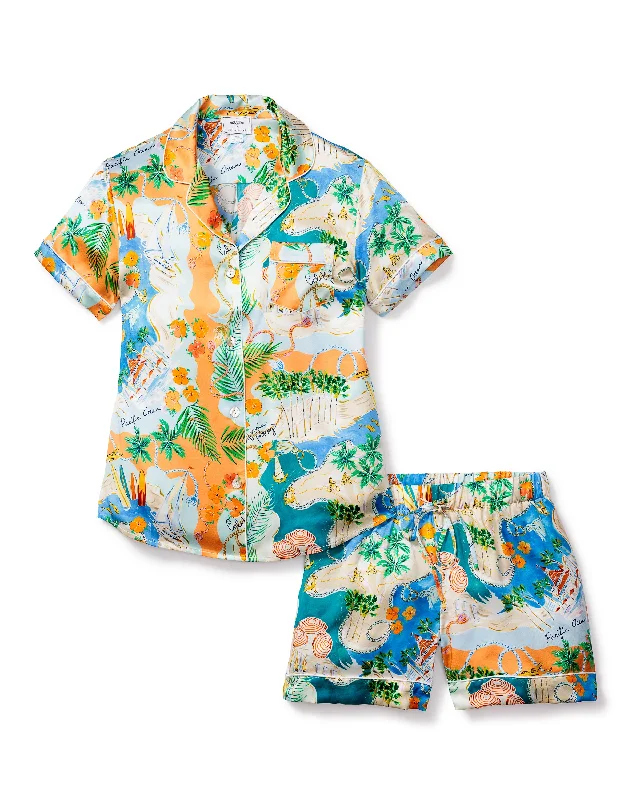 Your Weekend, Your Savings Women's Silk Print Short Set Hotel del Coronado x Petite Plume