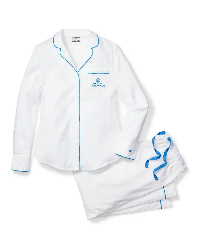 Weekend Offers You Can't Ignore Women's Twill Pajama Set Hotel del Coronado x Petite Plume