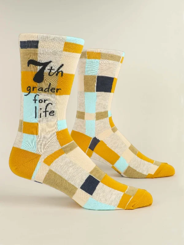 While Supplies Last 7th Grader For Life M-Crew Socks