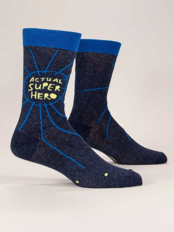 Weekend Bargains Just for You Actual Superhero M-Crew Socks