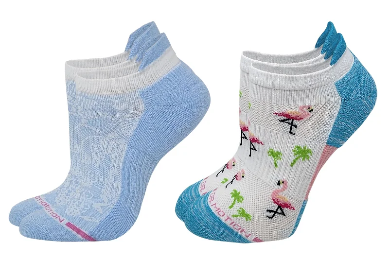 Daily Special Dr Motion (2-Pack): Animal-Inspired Ankle Compression Socks in White for Stylish Comfort"