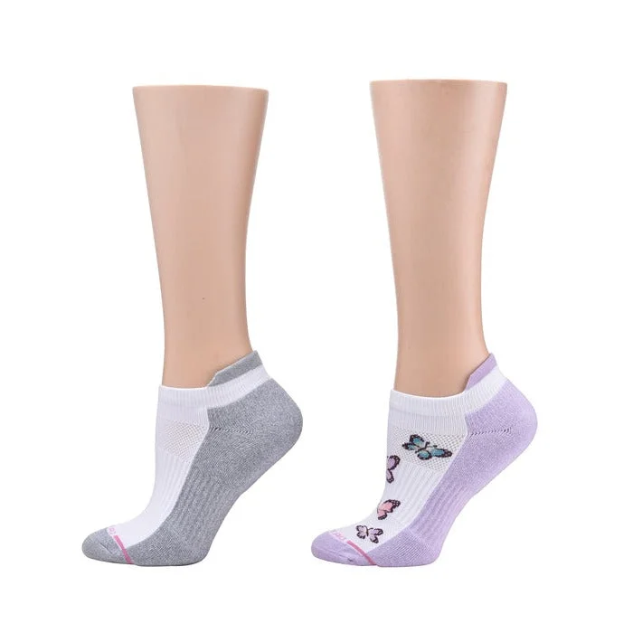 Limited Offer Ankle Compression Socks | Dr Motion Socks | Butterfly & White (2 Pack) Limited Offer Ankle Compression Socks | Dr Motion Socks | Butterfly & White (2 Pack)