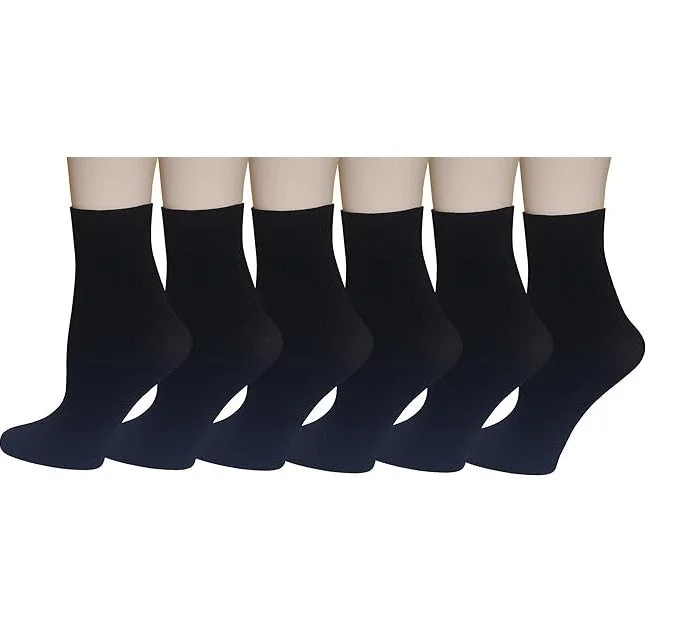 Can't Resist Ankle High Trouser Socks | Opaque Assorted | Sumona Womens (6 Pairs)