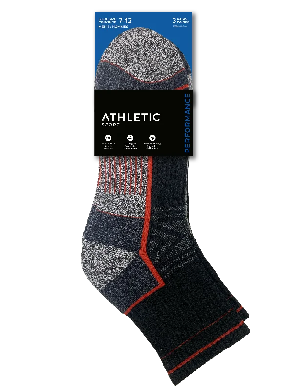 Weekend Wonders Await! Athletic Sport Men Cushioned mid-crew - 3 Pairs
