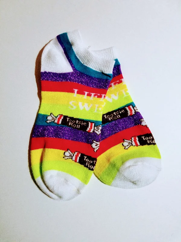 New Arrival Tootsie Roll Striped Ankle Socks