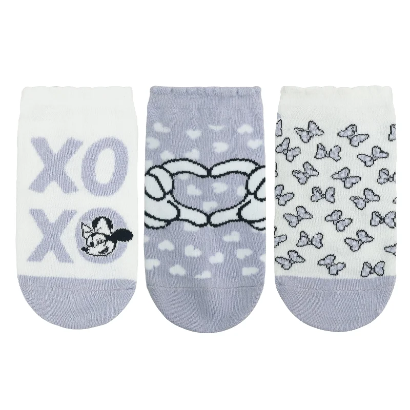 Bargain Alert Balenzia X Disney Mickey & Minnie Ankle Socks for Women | Pack of 3
