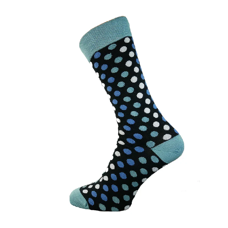 Weekend Offers You Can't Ignore Black spotty Bamboo socks