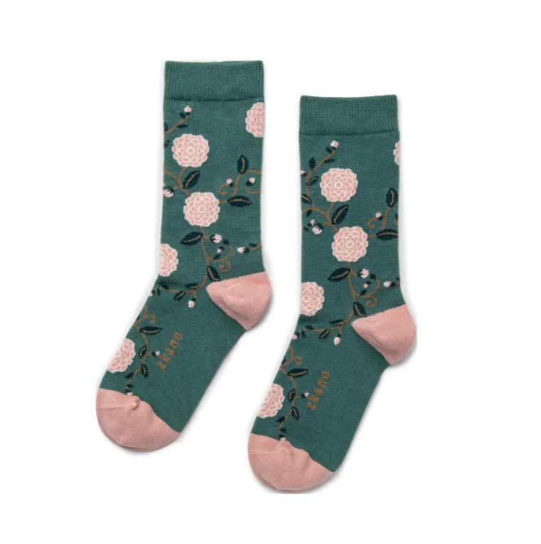 Weekend Deals That Dazzle Camellia Socks in Jade from Zkano