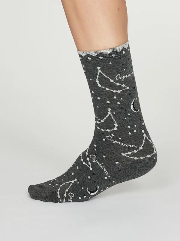 Instant Deal Capricorn Zodiac Bamboo Organic Cotton Horoscope Star Sign Socks