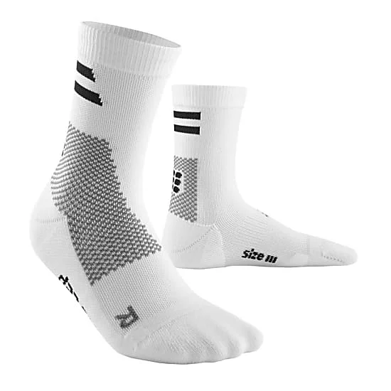 Weekend Savings Delight CEP Unisex's Training Socks Mid Cut - White