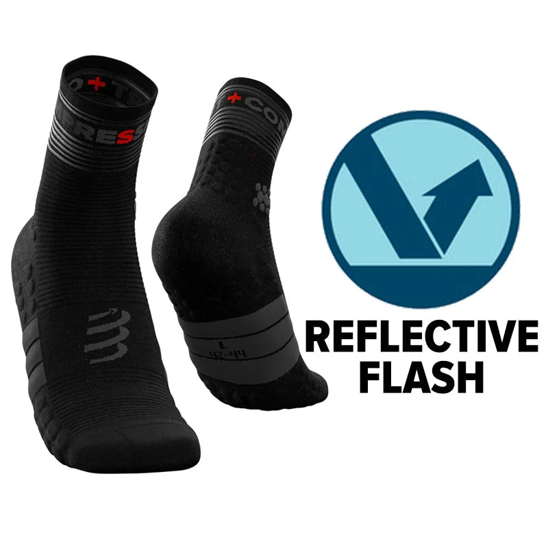 Weekend Specials You Can't Miss COMPRESSPORT Unisex's Pro Racing Socks Flash Black - XU00009B_990