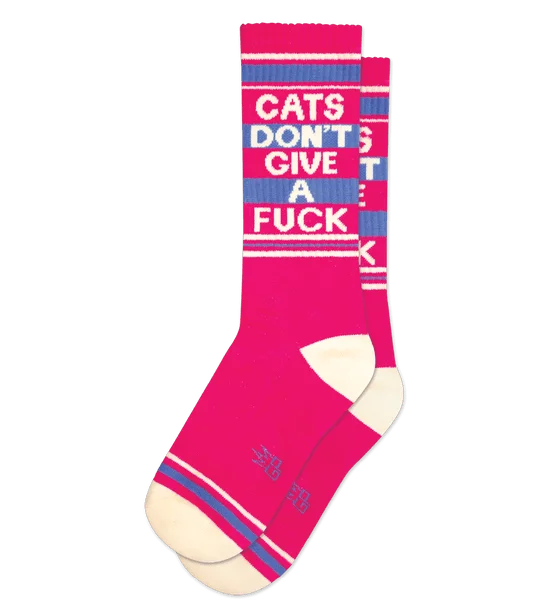 Weekend Specials to Love Cats Don't Give a F*** Socks from Gumball Poodle
