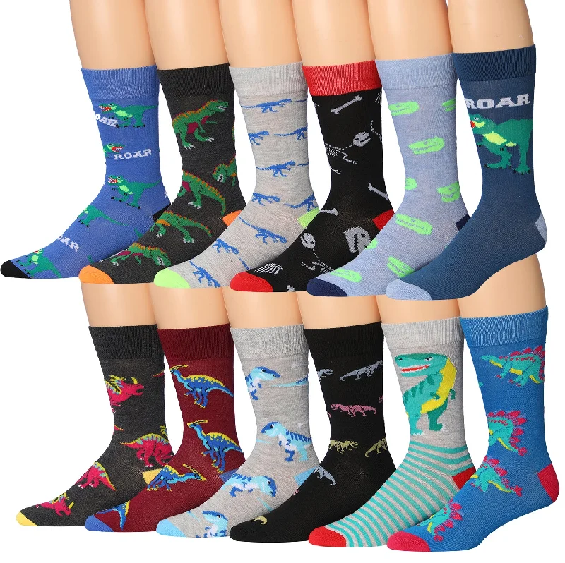 Final Offer James Fiallo Mens 12 Pairs Funny Faces Striped Colorful Crew Socks