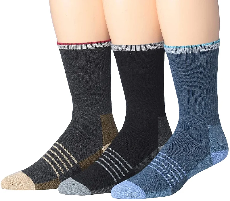 Weekend Special Ronnox Wool Blend Trekking Hiking Outdoor Sports Performance Cushioned Crew Socks, For Men & Women 3 Pairs