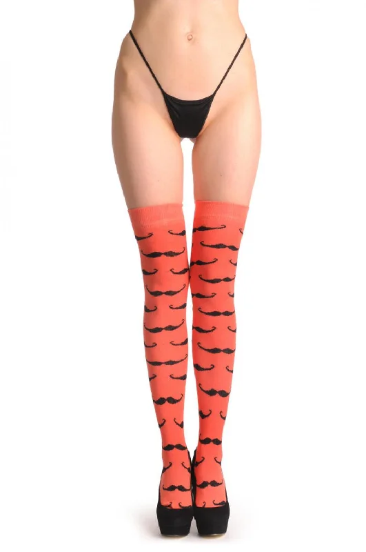 Closeout Deal Coral With Black Moustaches