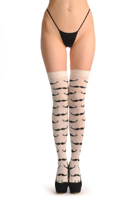 Deal of the Day Cream With Black Moustaches