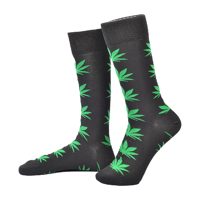 Weekend Deals That Please Greenery Nights-Crew Socks Bamboo Socks