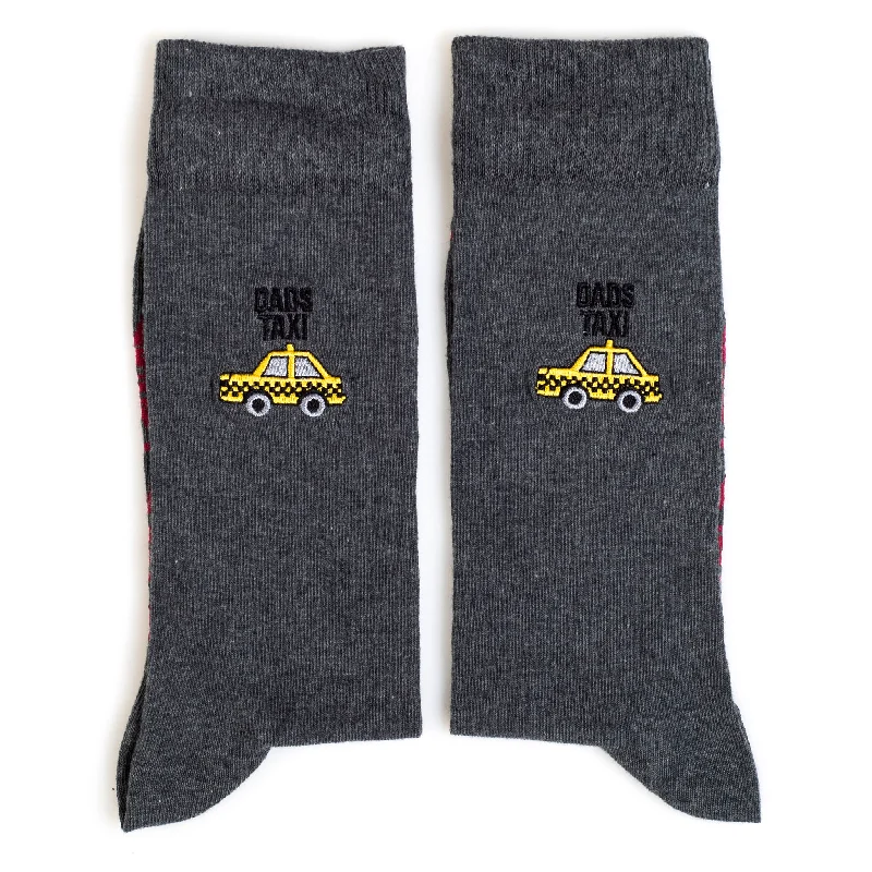 Limited Offer Dad's Taxi Premium Embroidery Socks