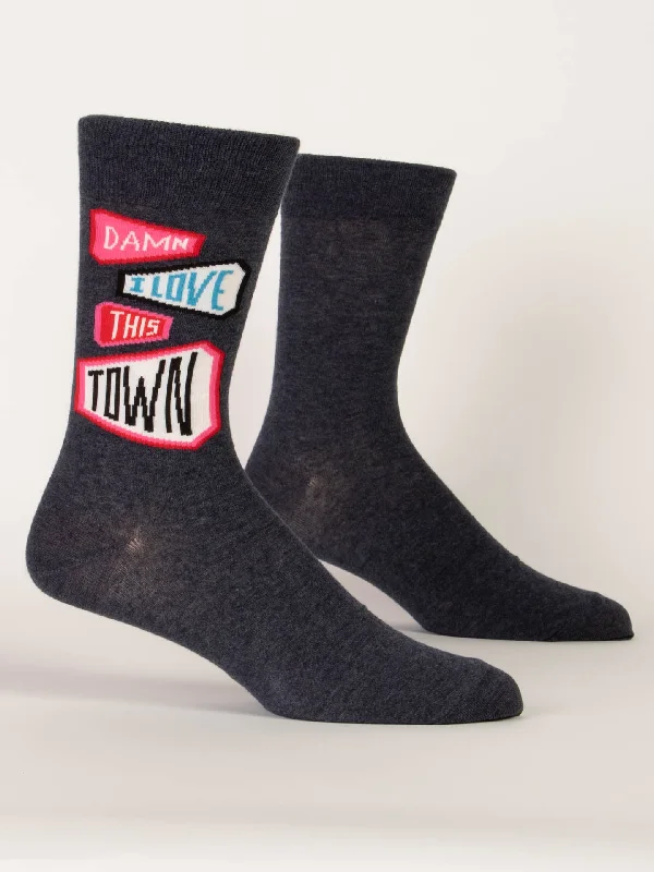 Shop Now Damn I Love This Town M-Crew Socks