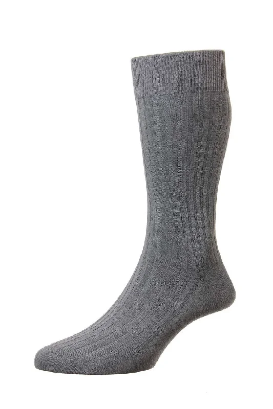 Weekend Price Cuts Galore PANTHERELLA DANVERS  5X3 RIB MERCERISED COTTON SOCKS 5614