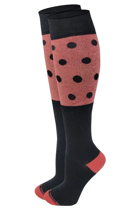 Weekend Offers That Tempt Compression Knee High Socks | Polka Dots Design | Womens (1 Pair) Weekend Offers That Tempt Compression Knee High Socks | Polka Dots Design | Womens (1 Pair)