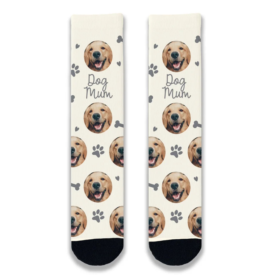 Shop Now Dog Mum Personalised Socks