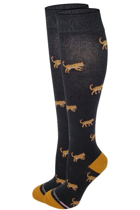 Limited Supply Knee High Compression Socks |Tiger Pattern | Women's (1 Pair)
