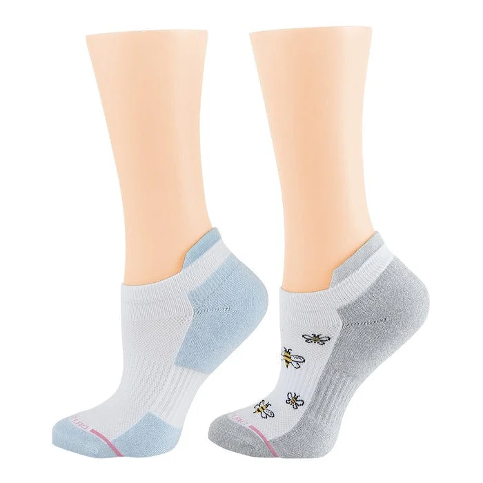 Act Now Ankle Compression Socks | Bee Design | Women's (2 Pair)