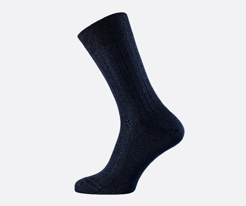 Price Drop Filo di Scozia Mens Socks Navy