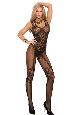 Pay Less Fishnet Fancy Bodystocking