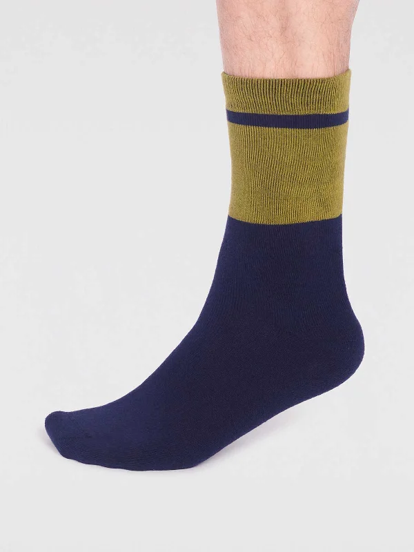 Huge Savings Gordon Organic Cotton Plain Walker Socks - Lichen Green