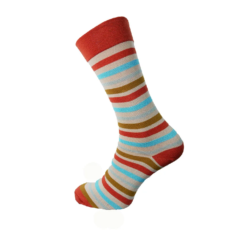 Weekend Deals That Impress Red Striped Bamboo Sock