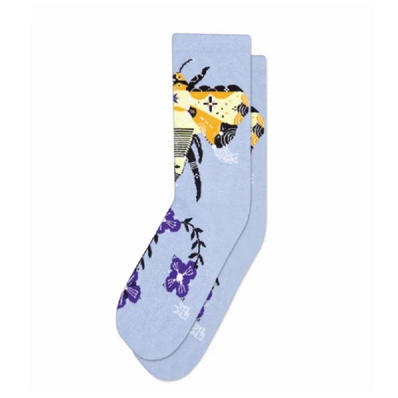 Can't Beat Gumball Poodle Crew Socks – Bee & Flowers (Bunnie Reiss)