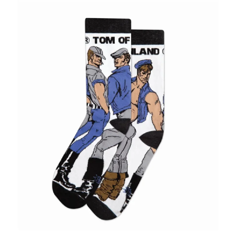 Year-End Deals Gumball Poodle Crew Socks – Denim Trio (Tom of Finland)