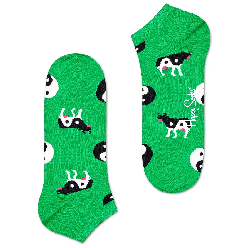 Weekend Deal Happy Socks Women's Ankle Socks - Yin Yang Cows