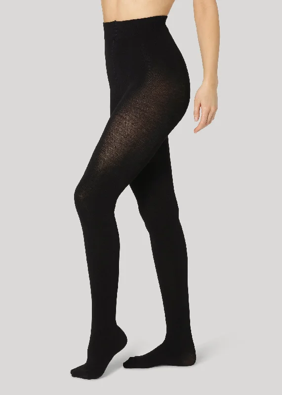Quick Sale Helga Merino Tights Plain - Black
