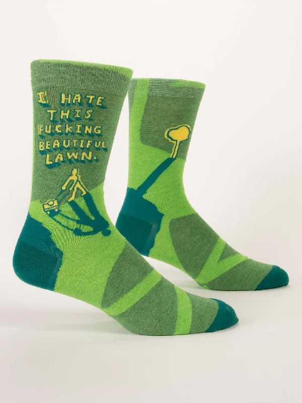 Low Cost I Hate This Fucking Beautiful Lawn M-Crew Socks