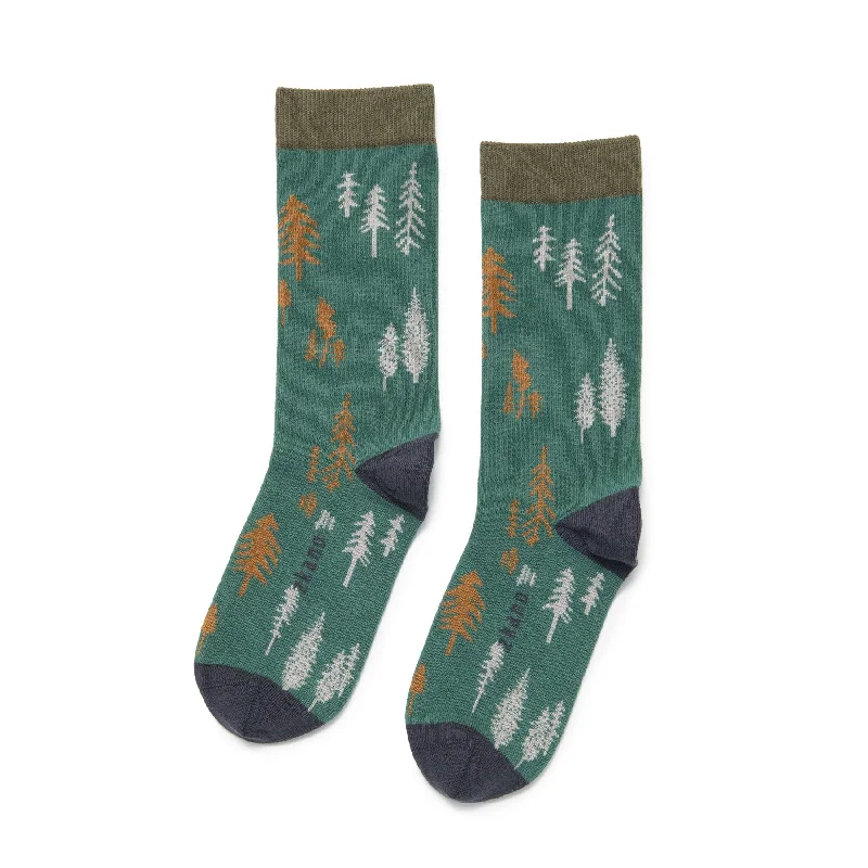 Weekend Specials to Relish In the Pines Socks in Fir from Zkano